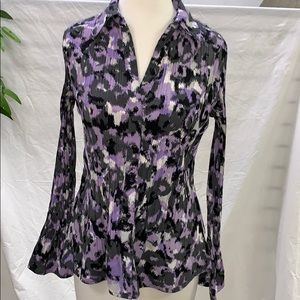 Apt 9 Crinkled Top with slight bell sleeves